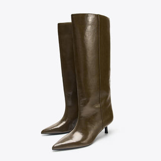 pointed kitten boots