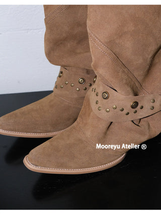 suede pile boots