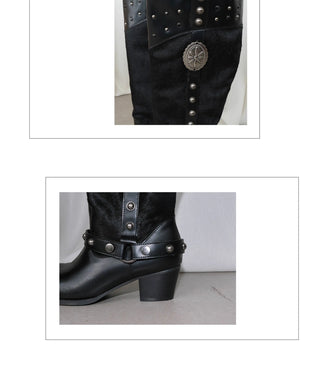 pointed knight boots