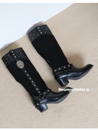 pointed knight boots