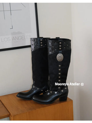 pointed knight boots