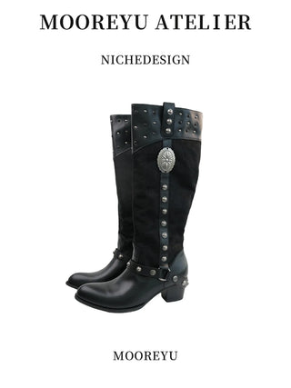 pointed knight boots