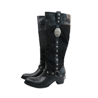 pointed knight boots