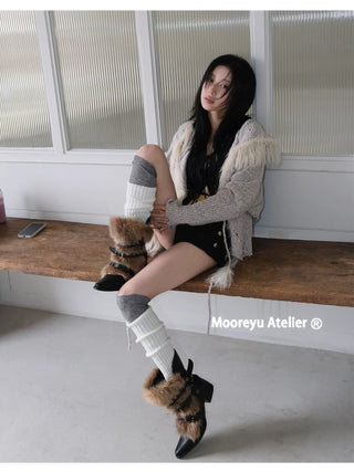 furry ankle boots