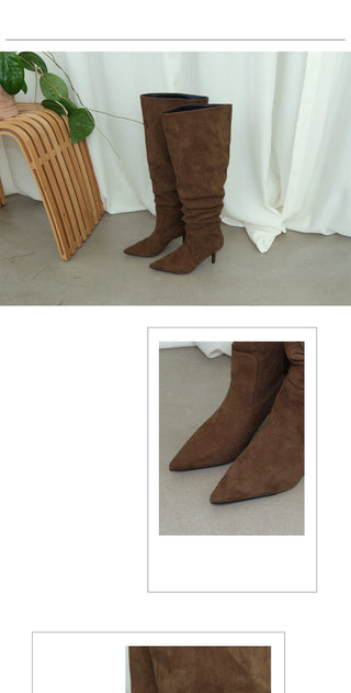 suede stiletto boots