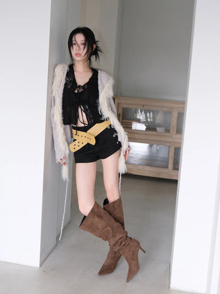 suede stiletto boots