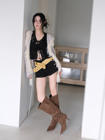suede stiletto boots