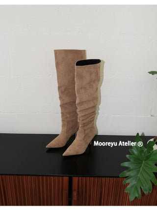 suede stiletto boots