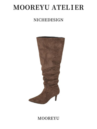 suede stiletto boots
