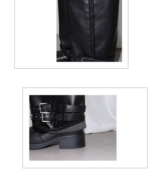 distressed tassel boots