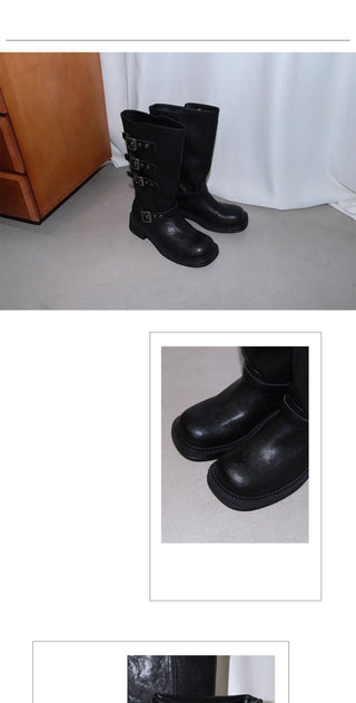 belt buckle boots