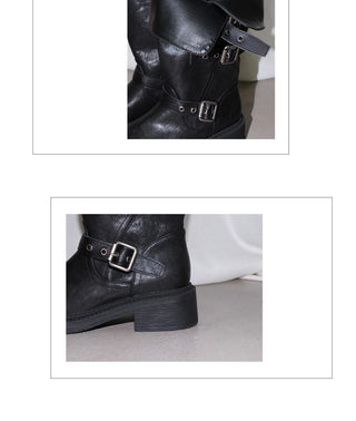 belt buckle boots