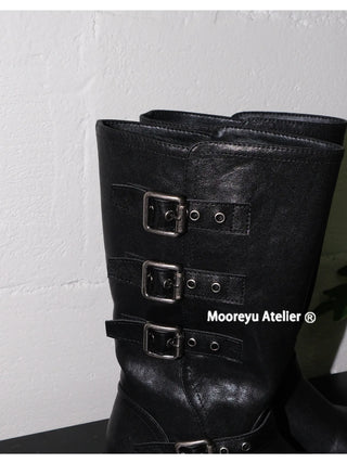 belt buckle boots