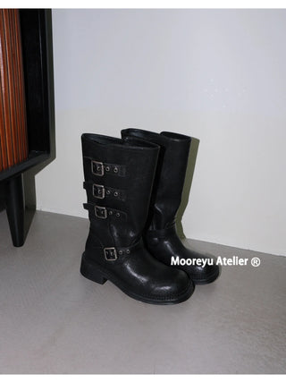 belt buckle boots