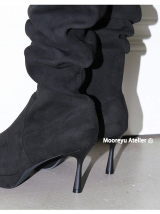 suede high-top boots