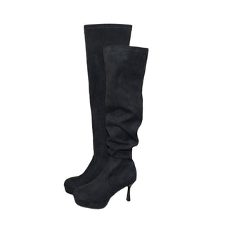 suede high-top boots