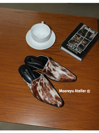 horsehair muller shoes