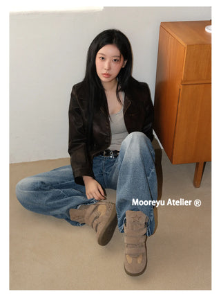 genuine leather sneakers