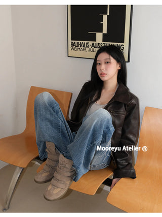 genuine leather sneakers