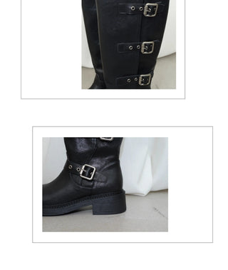 belt buckle boots