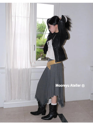 pleated ankle boots