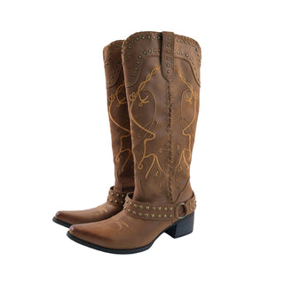 brown cowboy boots