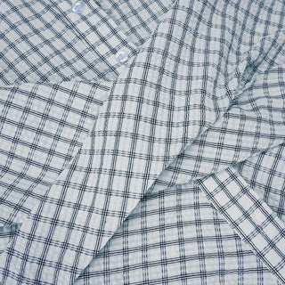 plaid lace blouse