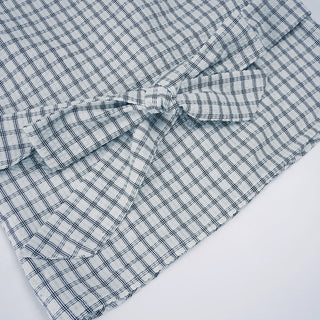 plaid lace blouse