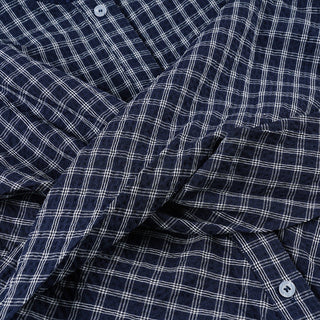 plaid lace blouse