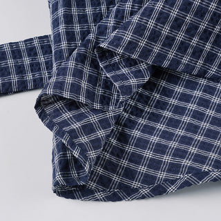 plaid lace blouse