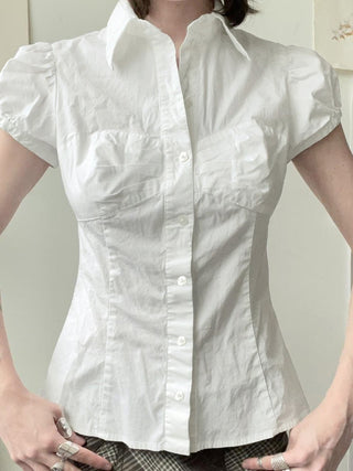 bow pleated Top