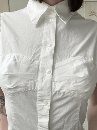 bow pleated Top