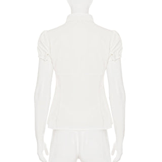 bow pleated Top