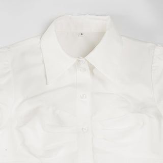 bow pleated Top