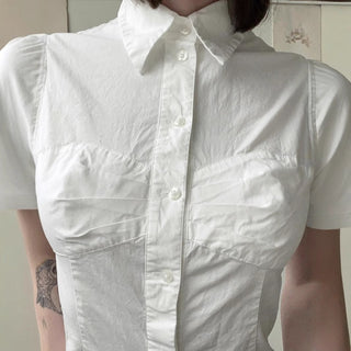 bow pleated Top