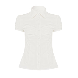 bow pleated Top