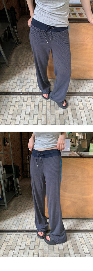 striped casual pants