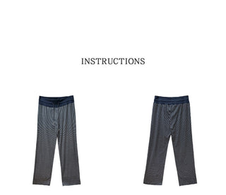 striped casual pants