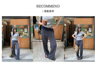 striped casual pants