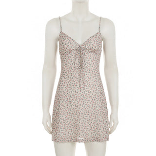floral backless dress