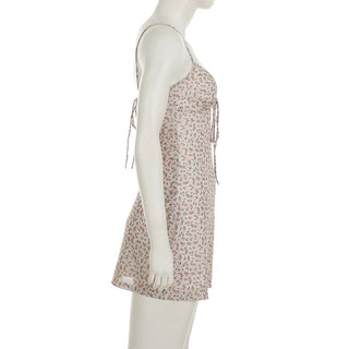 floral backless dress