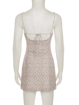floral backless dress