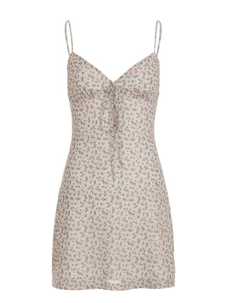 floral backless dress