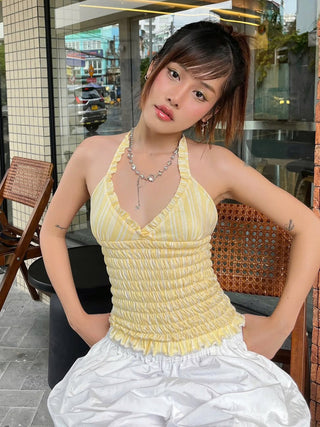 striped halter