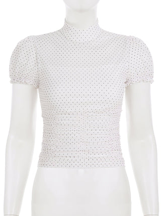 polka dot turtleneck