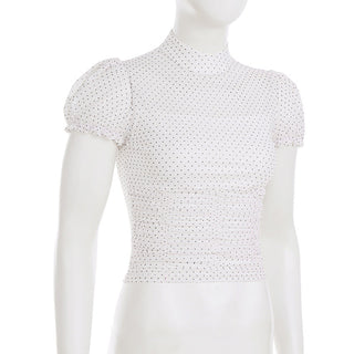 polka dot turtleneck