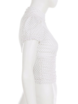 polka dot turtleneck