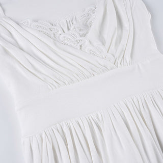 lace pleated Top
