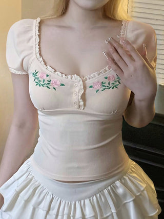 embroidered top