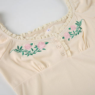 embroidered top